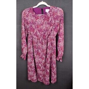 Maternity Dress Floral Knee Length Size XS Isabel Brand